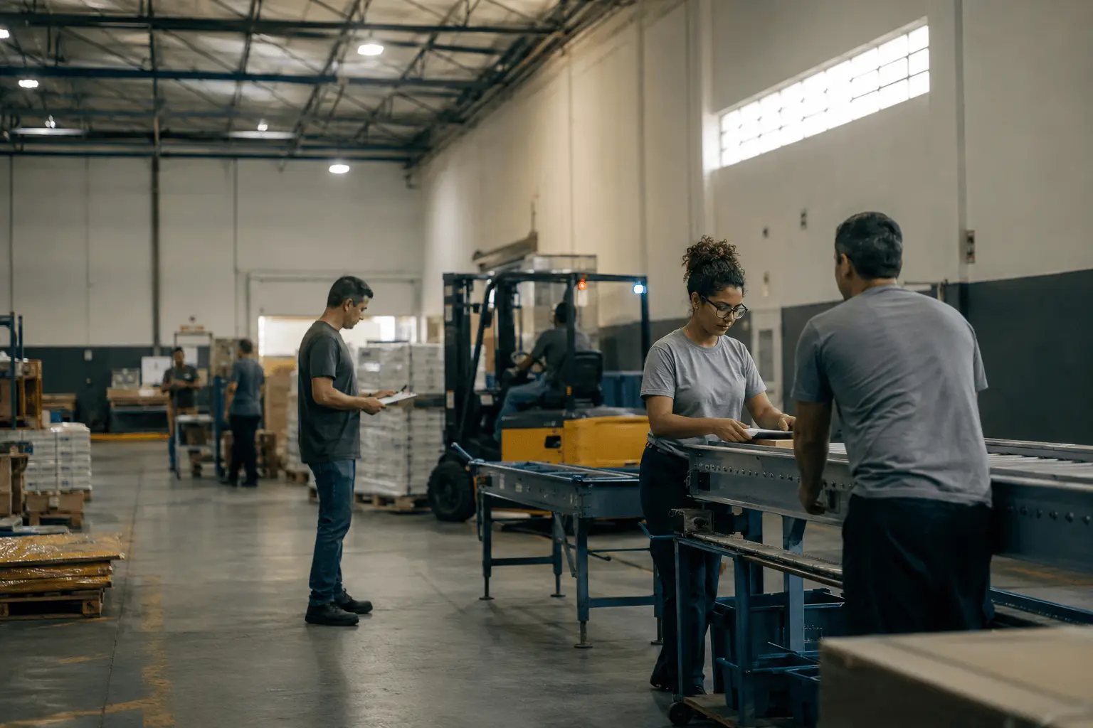 Equipe em operação numa empresa brasileira
